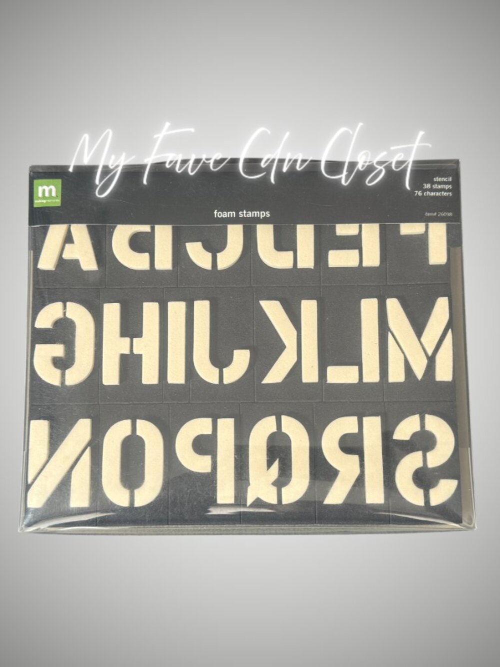 NEW***Making Memories Scrapbooking Foam Alphabet Stamp set